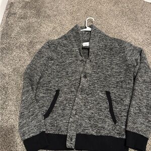 Old navy men’s black and gray cardigan